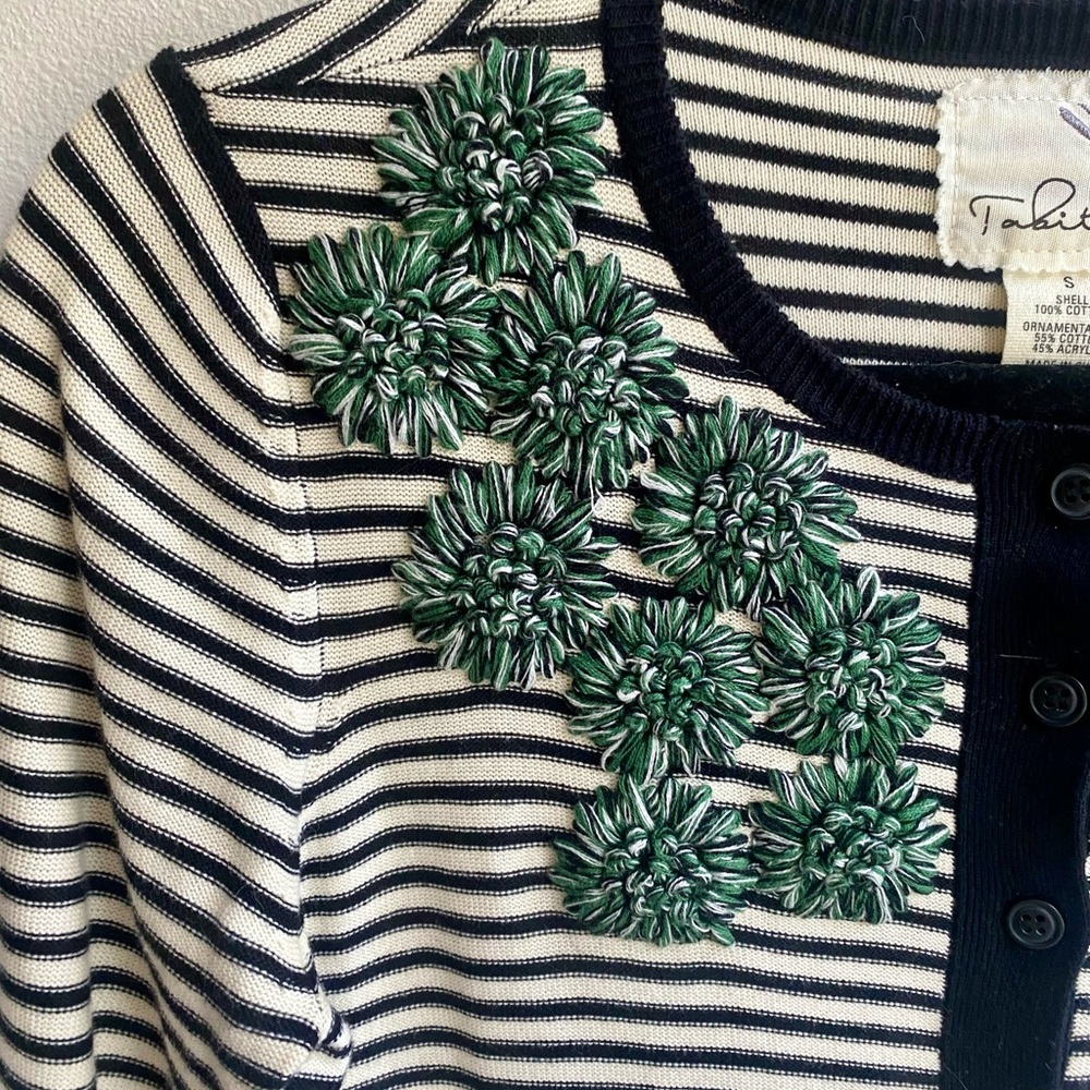 Tabitha 100% Cotton Lightweight Floral Embrodery Cardigan - Picture 2 of 7